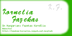 kornelia fazekas business card