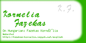 kornelia fazekas business card
